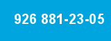926 881-23-05 926 881-23-05